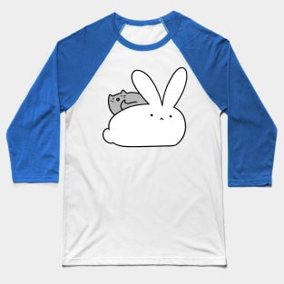 Big Bunny and Little Cat Baseball T-Shirt